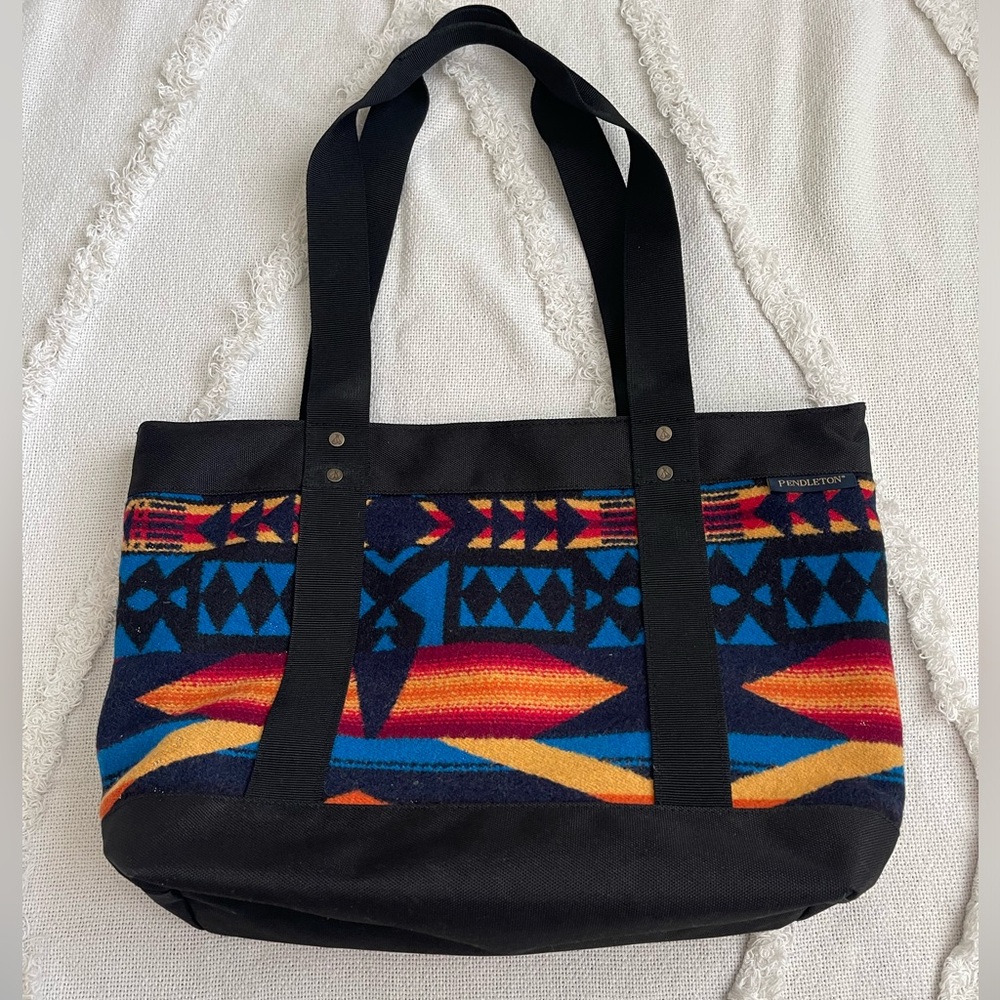 Pendleton Wool Tribal Color block Tote Bag